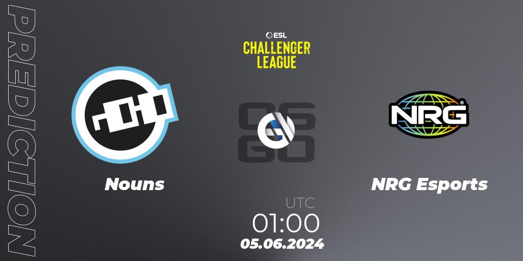 Nouns - NRG Esports: прогноз. 05.06.2024 at 02:00, Counter-Strike (CS2), ESL Challenger League Season 47: North America