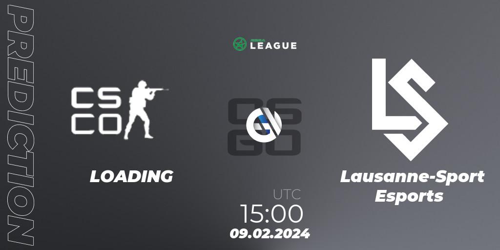 LOADING - Lausanne-Sport Esports: прогноз. 09.02.24, CS2 (CS:GO), ESEA Season 48: Advanced Division - Europe