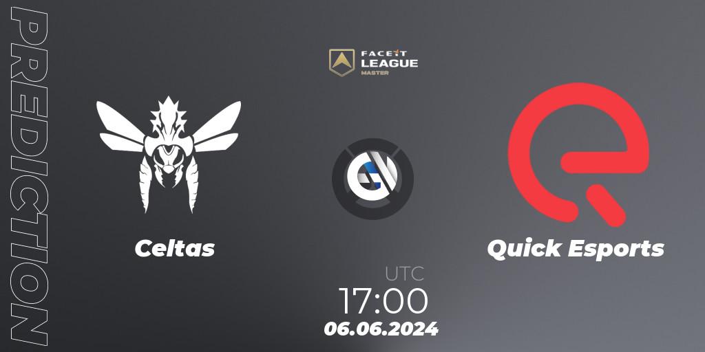Celtas - Quick Esports: прогноз. 06.06.2024 at 17:00, Overwatch, FACEIT League Season 1 - EMEA Master Road to EWC