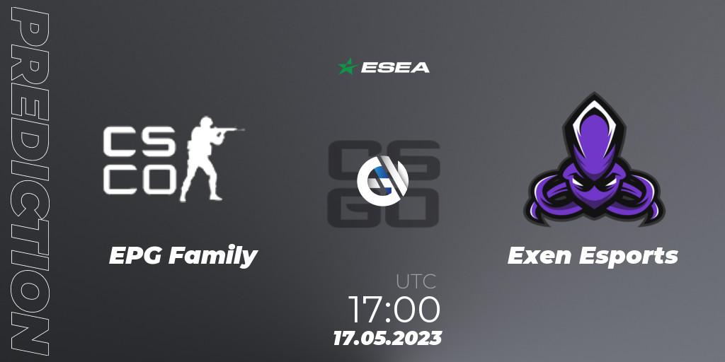 EPG Family - Exen Esports: прогноз. 17.05.23, CS2 (CS:GO), ESEA Season 45: Advanced Division - Europe