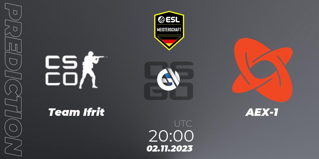 Team Ifrit - AEX-1: прогноз. 02.11.2023 at 20:00, Counter-Strike (CS2), ESL Meisterschaft: Autumn 2023