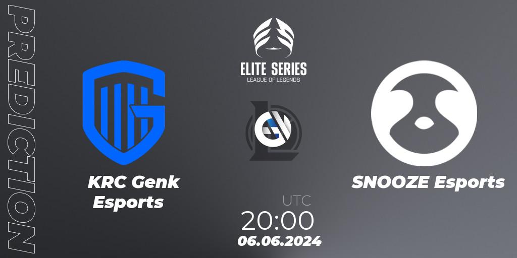 KRC Genk Esports - SNOOZE Esports: прогноз. 06.06.2024 at 20:00, LoL, Elite Series Summer 2024