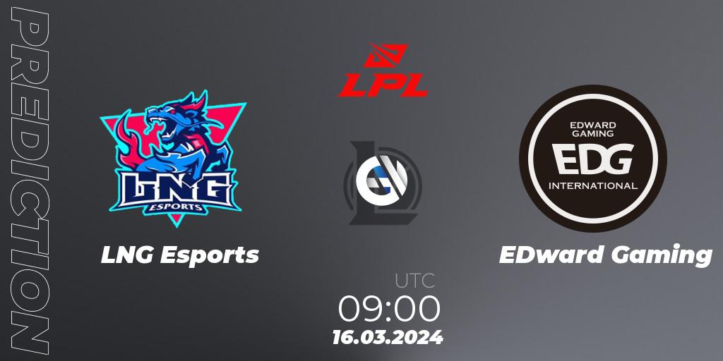 LNG Esports - EDward Gaming: прогноз. 16.03.24, LoL, LPL Spring 2024 - Group Stage