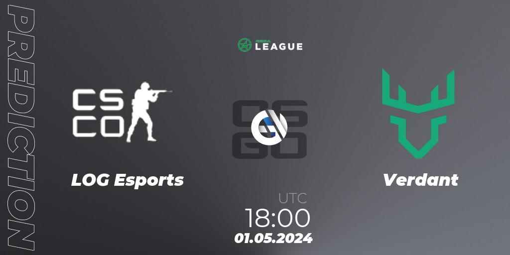 LOG Esports - Verdant: прогноз. 01.05.2024 at 18:00, Counter-Strike (CS2), ESEA Season 49: Advanced Division - Europe