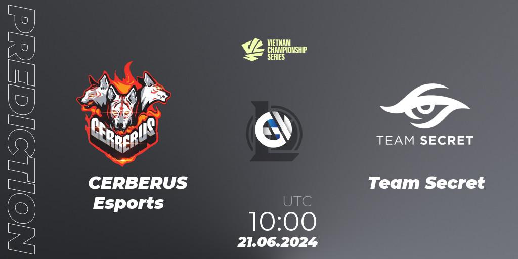 CERBERUS Esports - Team Secret: прогноз. 21.06.2024 at 10:00, LoL, VCS Summer 2024 - Group Stage