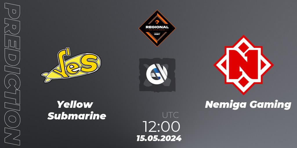 Yellow Submarine - Nemiga Gaming: прогноз. 15.05.2024 at 12:20, Dota 2, RES Regional Series: EU #2