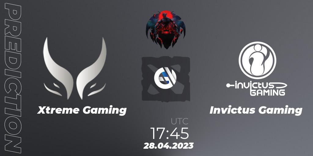 Xtreme Gaming - Invictus Gaming: прогноз. 28.04.2023 at 17:55, Dota 2, The Berlin Major 2023 ESL - Group Stage