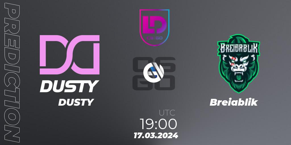 DUSTY - Breiðablik: прогноз. 17.03.2024 at 19:00, Counter-Strike (CS2), Icelandic Esports League Season 8