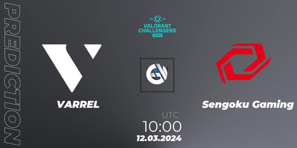 VARREL - Sengoku Gaming: прогноз. 12.03.2024 at 10:00, VALORANT, VALORANT Challengers Japan 2024: Split 1