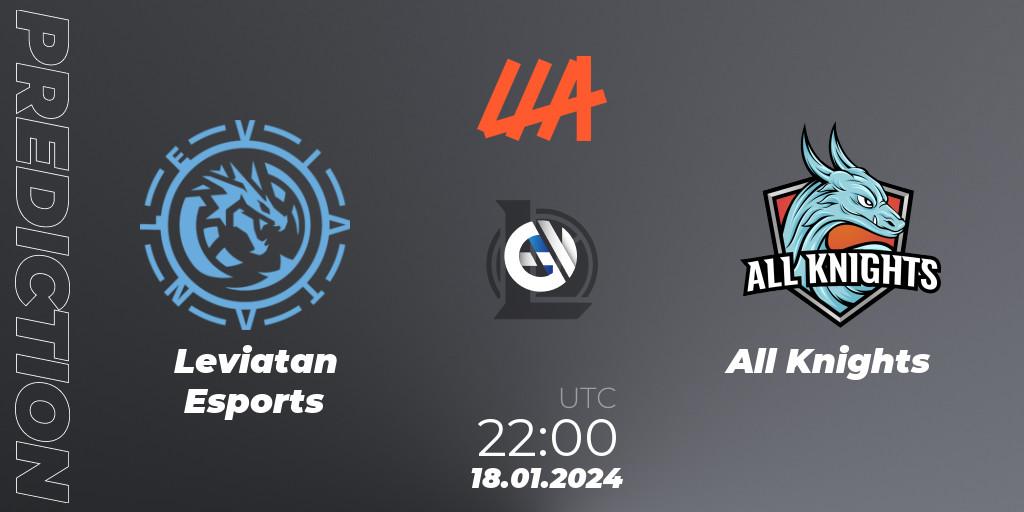 Leviatan Esports - All Knights: прогноз. 18.01.2024 at 22:00, LoL, LLA 2024 Opening Group Stage