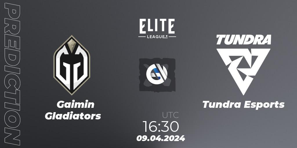 Gaimin Gladiators - Tundra Esports: прогноз. 09.04.24, Dota 2, Elite League: Round-Robin Stage