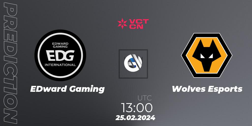 EDward Gaming - Wolves Esports: прогноз. 25.02.2024 at 14:00, VALORANT, VCT 2024: China Kickoff