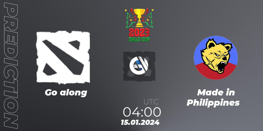 Go along - Made in Philippines: прогноз. 15.01.2024 at 04:02, Dota 2, Xmas Cup 2023
