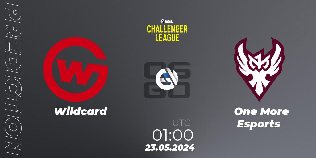 Wildcard - One More Esports: прогноз. 23.05.2024 at 02:00, Counter-Strike (CS2), ESL Challenger League Season 47: North America