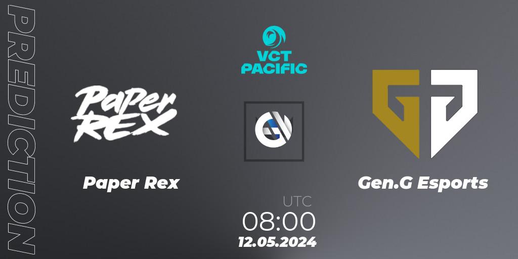 Paper Rex - Gen.G Esports: прогноз. 12.05.2024 at 08:00, VALORANT, VCT 2024: Pacific League - Stage 1
