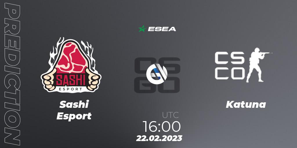  Sashi Esport - Tenstar: прогноз. 22.02.23, CS2 (CS:GO), ESEA Season 44: Advanced Division - Europe