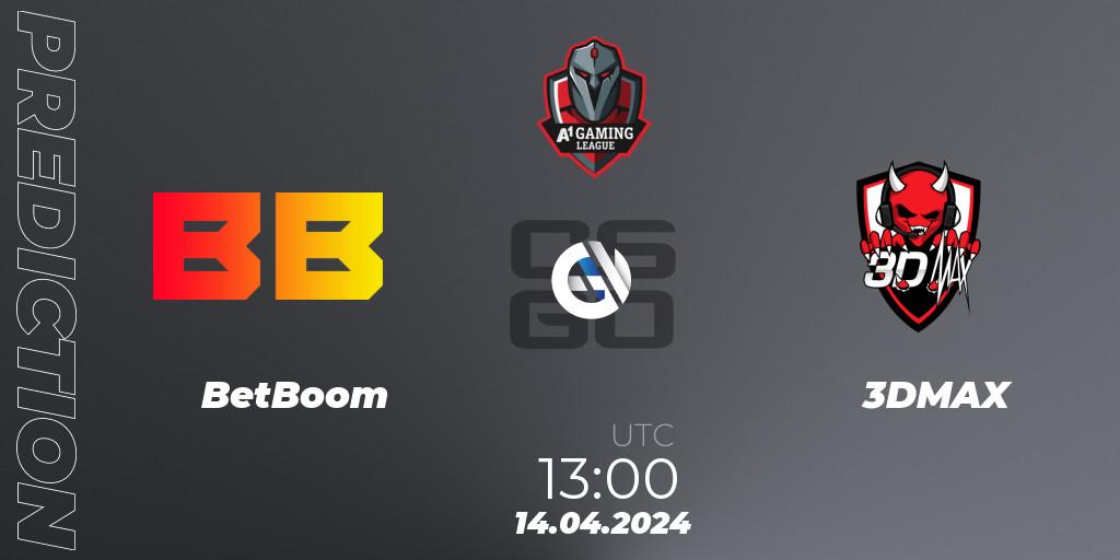 BetBoom - 3DMAX: прогноз. 14.04.24, CS2 (CS:GO), A1 Gaming League Season 8