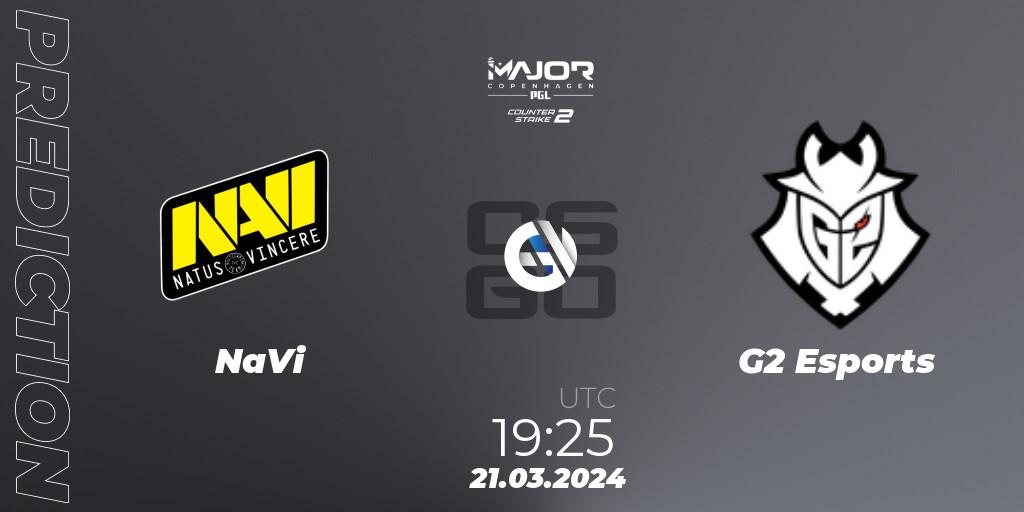 NaVi - G2 Esports: прогноз. 21.03.2024 at 20:05, Counter-Strike (CS2), PGL CS2 Major Copenhagen 2024