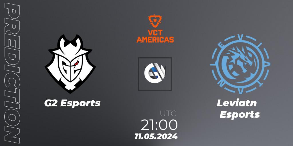 G2 Esports - Leviatán Esports: прогноз. 11.05.2024 at 21:00, VALORANT, VCT 2024: Americas League - Stage 1