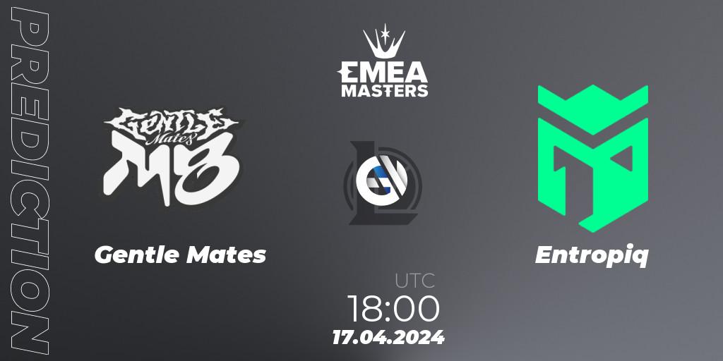 Gentle Mates - Entropiq: прогноз. 17.04.2024 at 17:00, LoL, EMEA Masters Spring 2024 - Play-In
