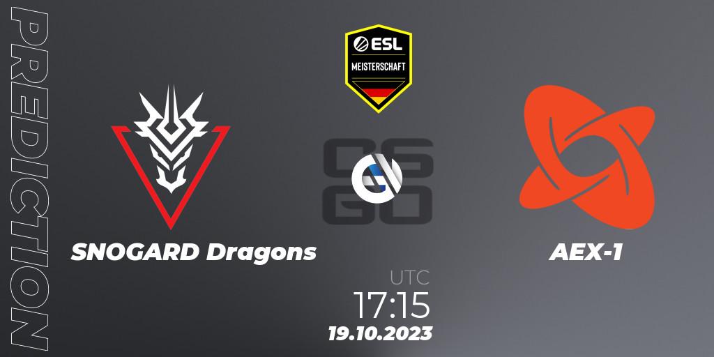 SNOGARD Dragons - AEX-1: прогноз. 19.10.2023 at 17:15, Counter-Strike (CS2), ESL Meisterschaft: Autumn 2023