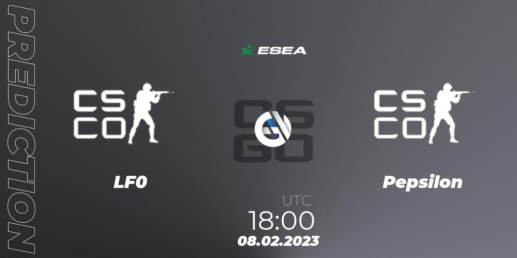 Cosmo Esports - Pepsilon: прогноз. 08.02.23, CS2 (CS:GO), ESEA Season 44: Advanced Division - Europe