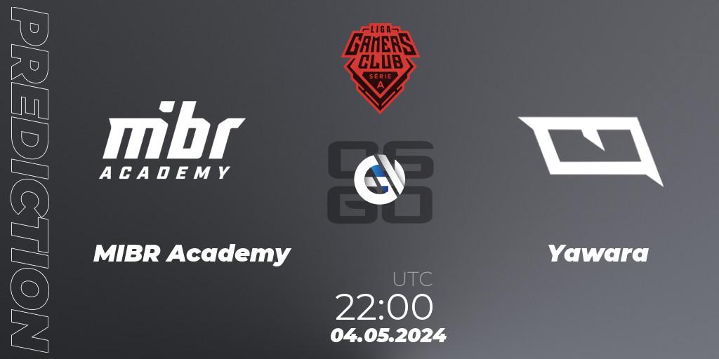 MIBR Academy - Yawara: прогноз. 04.05.2024 at 22:00, Counter-Strike (CS2), Gamers Club Liga Série A: April 2024