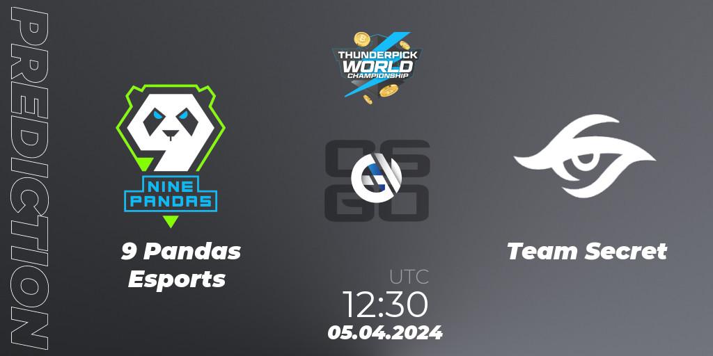 9 Pandas Esports - Team Secret: прогноз. 05.04.24, CS2 (CS:GO), Thunderpick World Championship 2024: European Series #1