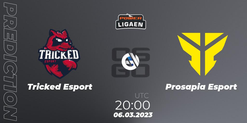 Tricked Esport - Prosapia Esport: прогноз. 06.03.2023 at 20:00, Counter-Strike (CS2), Dust2.dk Ligaen Season 22