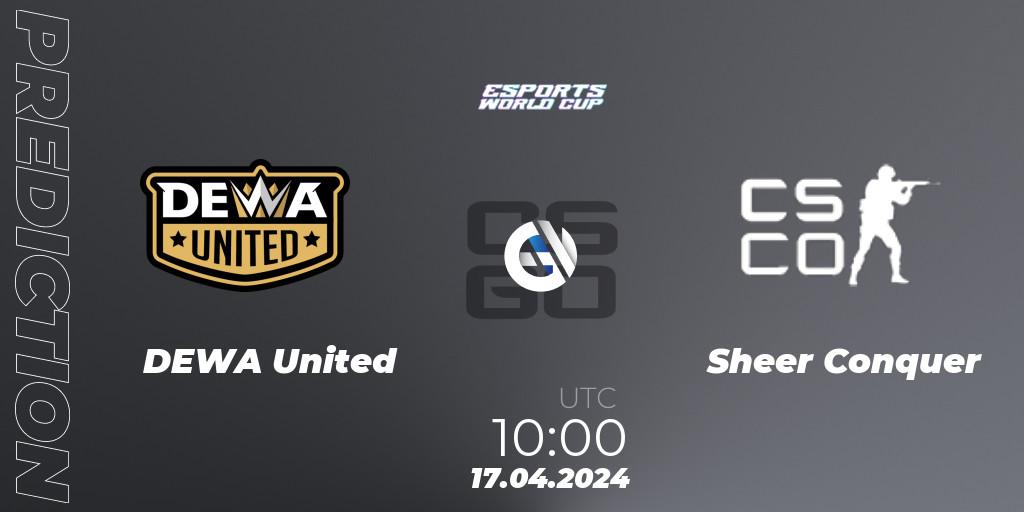 DEWA United - Sheer Conquer: прогноз. 17.04.2024 at 10:10, Counter-Strike (CS2), Esports World Cup 2024: Asian Open Qualifier