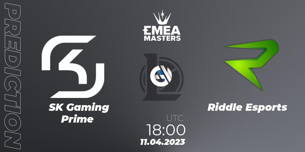 SK Gaming Prime - Riddle Esports: прогноз. 11.04.2023 at 18:00, LoL, EMEA Masters Spring 2023 - Group Stage