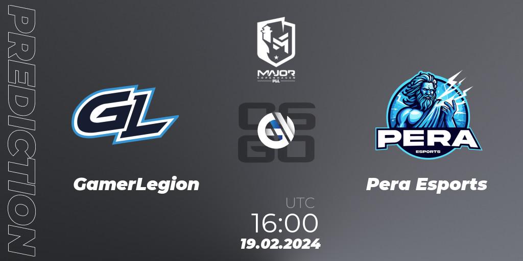 GamerLegion - Pera Esports: прогноз. 19.02.24, CS2 (CS:GO), PGL CS2 Major Copenhagen 2024: European RMR B