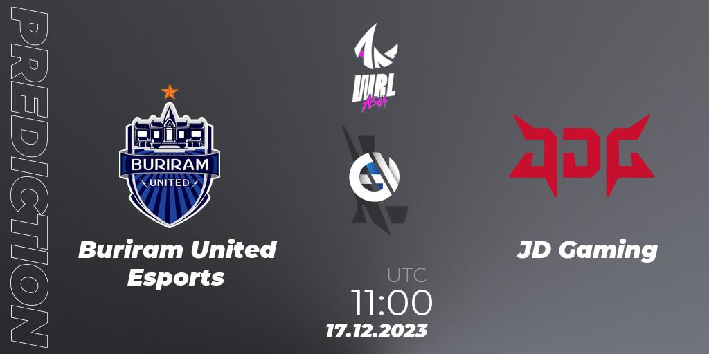 Buriram United Esports - JD Gaming: прогноз. 17.12.23, Wild Rift, WRL Asia 2023 - Season 2 - Regular Season