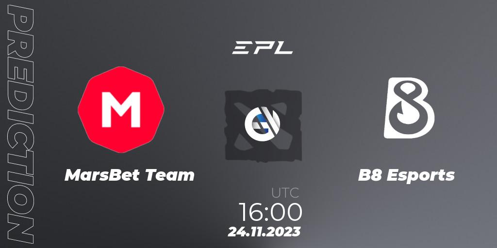 MarsBet Team - B8 Esports: прогноз. 24.11.2023 at 16:00, Dota 2, European Pro League Season 14