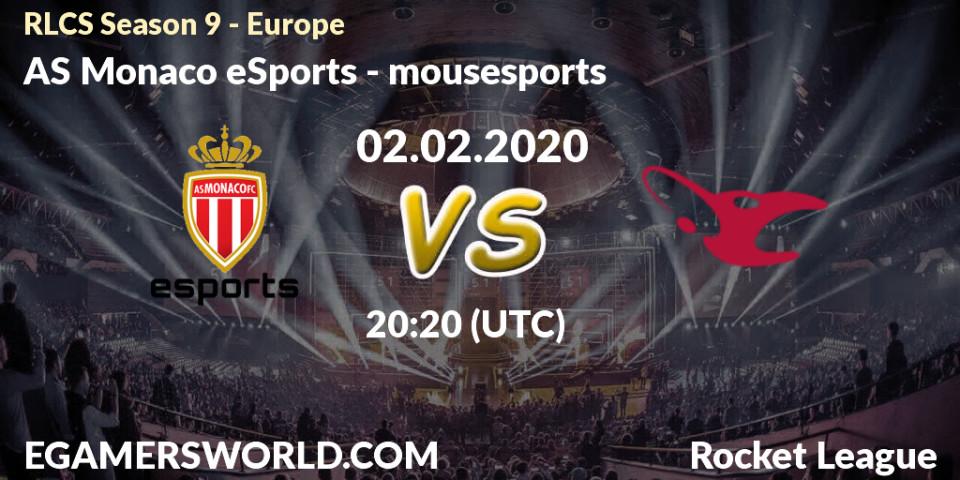 AS Monaco eSports VS mousesports