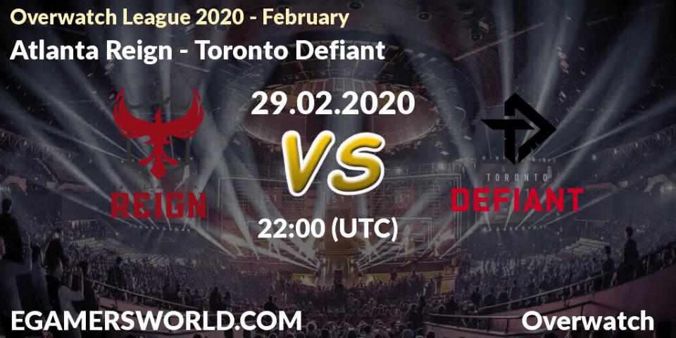 Atlanta Reign VS Toronto Defiant