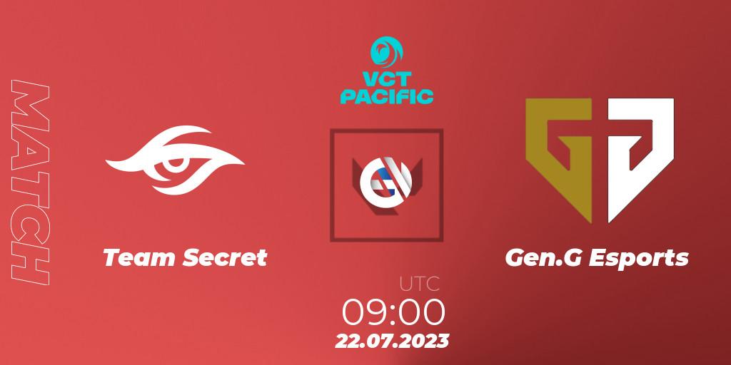 Team Secret VS Gen.G Esports