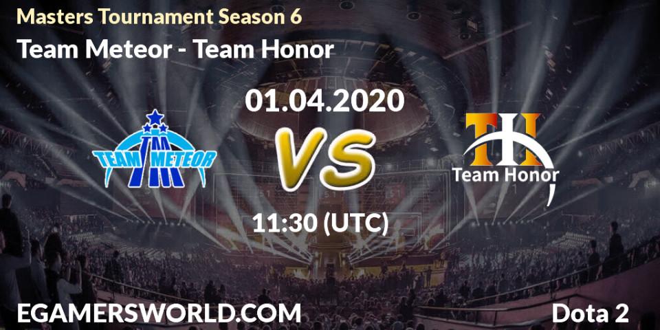 Team Meteor - Team Honor: прогноз. 01.04.20, Dota 2, Masters Tournament Season 6