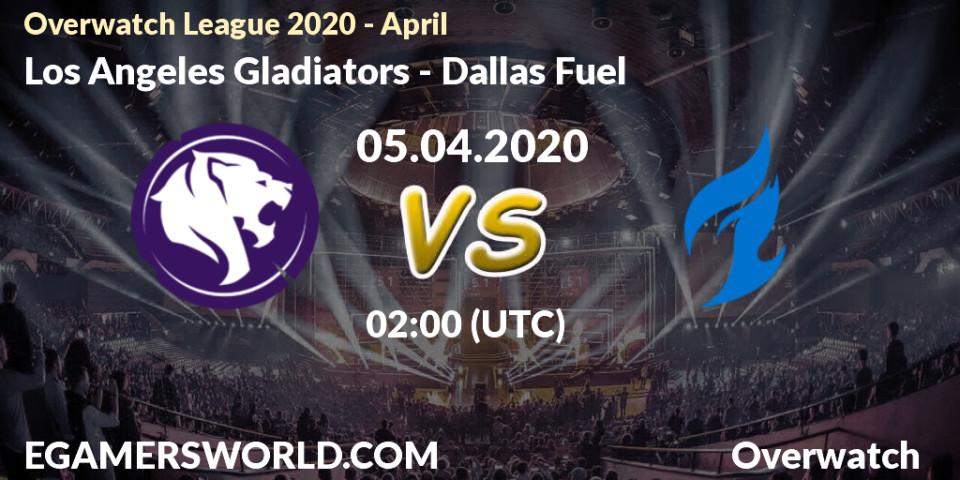 Los Angeles Gladiators - Dallas Fuel: прогноз. 04.04.20, Overwatch, Overwatch League 2020 - April