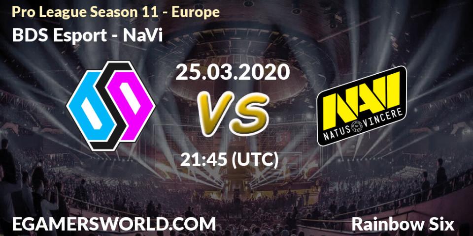 BDS Esport - NaVi: прогноз. 25.03.20, Rainbow Six, Pro League Season 11 - Europe
