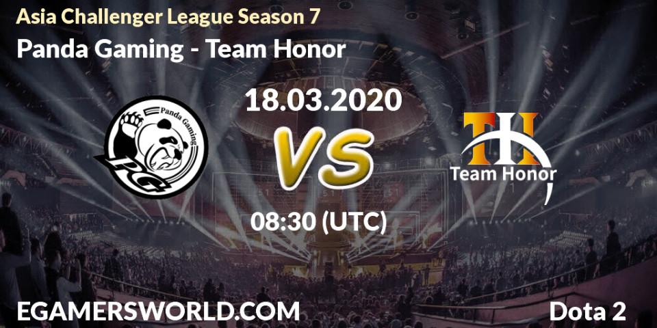 Panda Gaming - Team Honor: прогноз. 18.03.20, Dota 2, Asia Challenger League Season 7