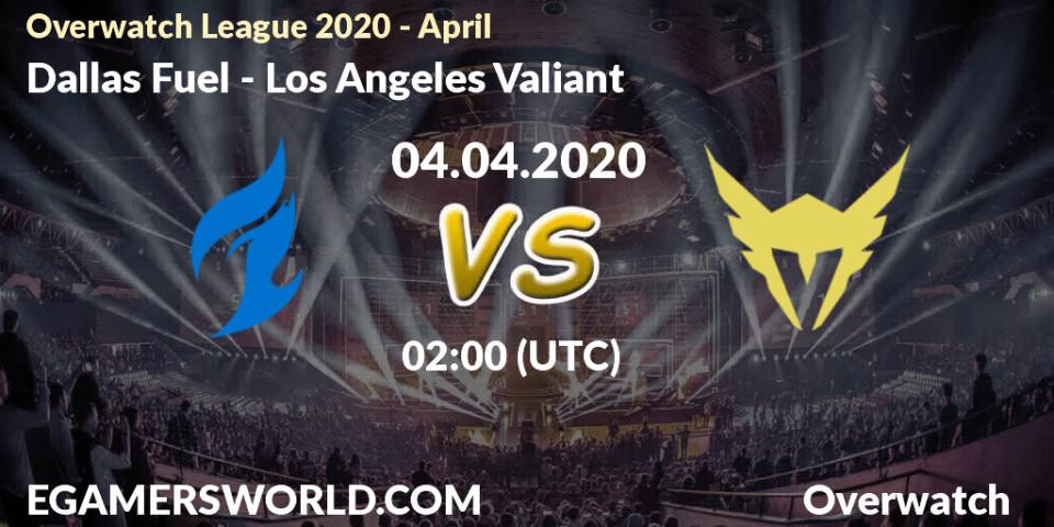 Dallas Fuel - Los Angeles Valiant: прогноз. 06.04.20, Overwatch, Overwatch League 2020 - April