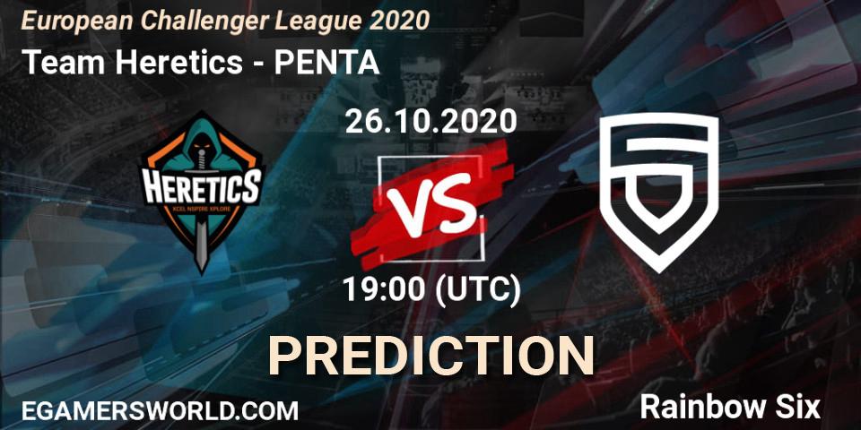 Team Heretics - PENTA: прогноз. 26.10.20, Rainbow Six, European Challenger League 2020