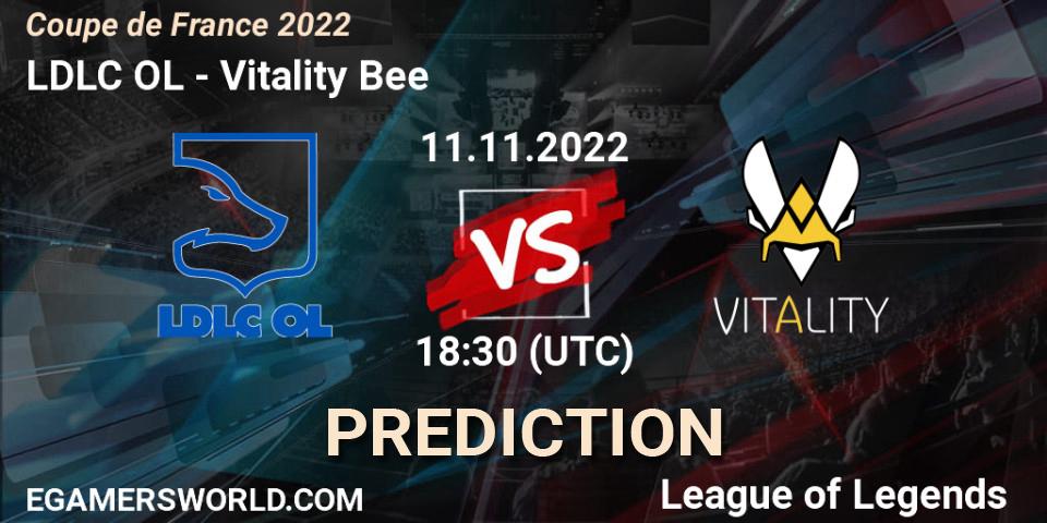 LDLC OL - Vitality Bee: прогноз. 11.11.22, LoL, Coupe de France 2022