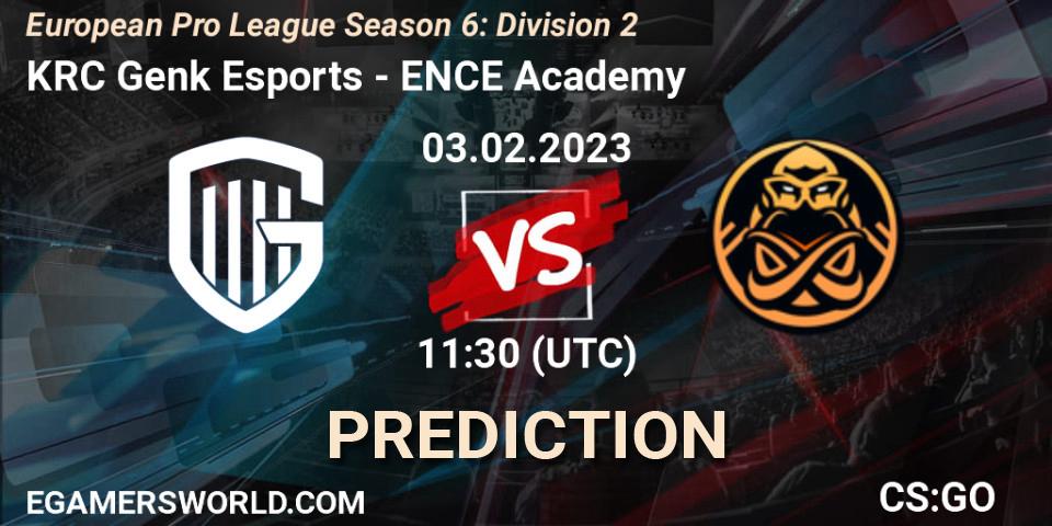 KRC Genk Esports - ENCE Academy: прогноз. 03.02.23, CS2 (CS:GO), European Pro League Season 6: Division 2