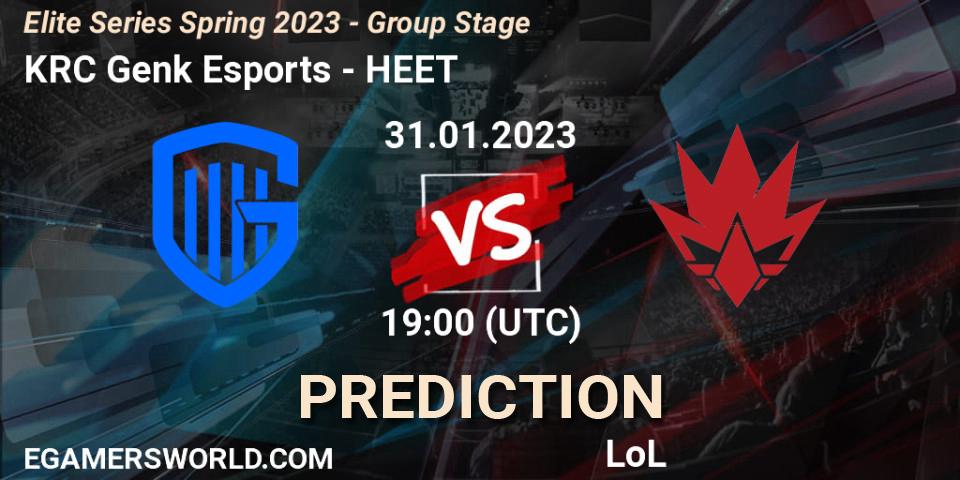 KRC Genk Esports - HEET: прогноз. 31.01.23, LoL, Elite Series Spring 2023 - Group Stage