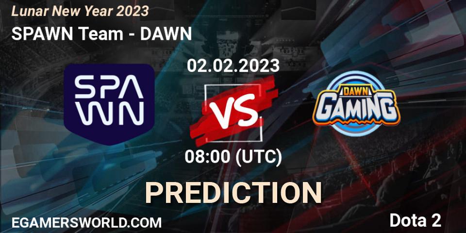 SPAWN Team - DAWN: прогноз. 02.02.23, Dota 2, Lunar New Year 2023