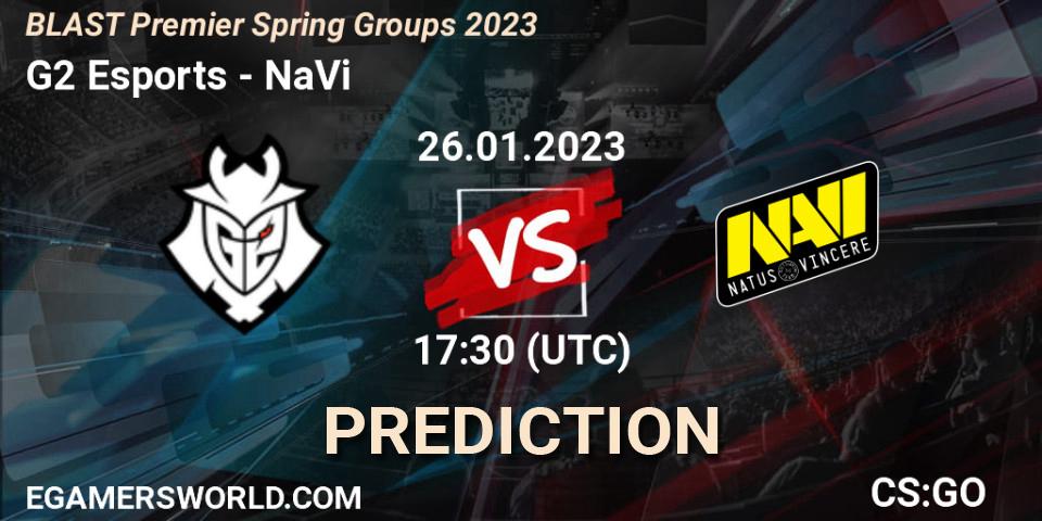 G2 Esports - NaVi: прогноз. 26.01.23, CS2 (CS:GO), BLAST Premier Spring Groups 2023