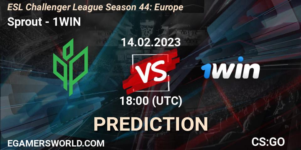 Sprout - 1WIN: прогноз. 12.02.23, CS2 (CS:GO), ESL Challenger League Season 44: Europe
