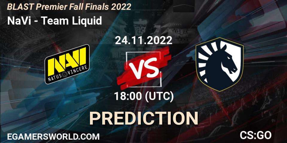 NaVi - Team Liquid: прогноз. 24.11.22, CS2 (CS:GO), BLAST Premier Fall Finals 2022